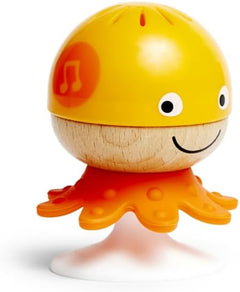 Hape Put-Stay Rattle Set | Three Sea Animal Suction Rattle Toys Baby Educational Toy Set