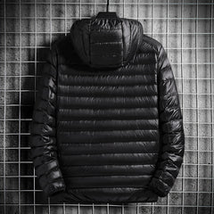 Men's Warm Lightweight White Duck Down Jacket