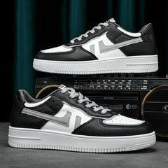 Casual Men's Vulcanized Sneakers - Colorful Canvas Shoes