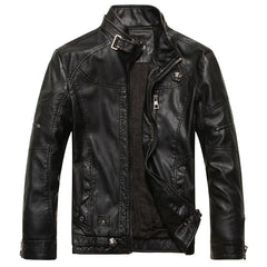 Men's Fleece Lined Leather Jacket