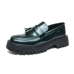 Men's Big Toe Platform Leather Shoes