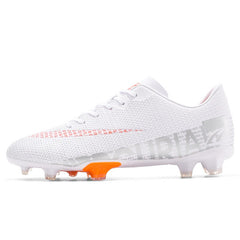 Men's White Football Shoes for Artificial Grass Training