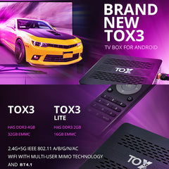 TOX1 S905X3 Android 9.0 Smart Set-Top Box 4/32