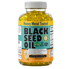 Black Seed Oil Capsules 1000mg - Lab Tested Turkish Nigella Sativa with 3X Thymoquinone (90 Softgels) - USA Made Cold-Pressed Kalonji Oil - Pure Non-GMO Sweet Sunnah for Hair Brain & Immune Support