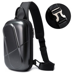 Men's Casual PC Hard Shell Anti-Crush Chest Bag