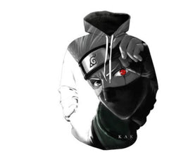 Hooded Naruto Print Sweatshirt