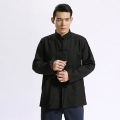 Linen Tang Suit Cardigan for Men