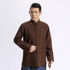 Linen Tang Suit Cardigan for Men