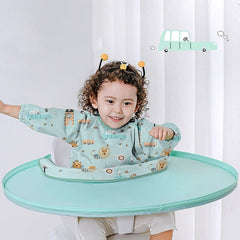 Waterproof Bib Tray for Baby Feeding and Messes