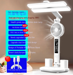 Rechargeable Dual Lamp Head Eye-Care Desk Lamp (One)
