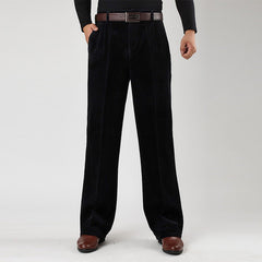 Men's Thick Corduroy Casual Pants for Middle-aged (1pc)