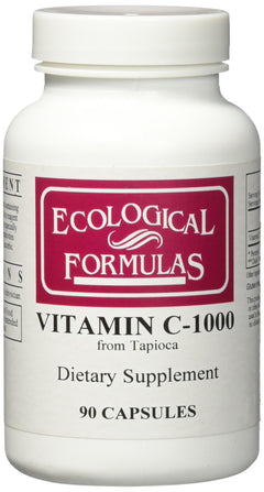 Ecological Formulas Vitamin C-1000 Capsule from Tapioca 90 Count