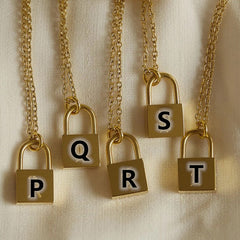 Trendy Layered Stainless Steel Cross Heart Lock Necklace