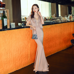 Red Off-Shoulder Mermaid Wedding Reception Dress