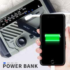 Multifunction Portable Emergency Radio with Flashlight