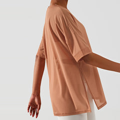 Quick-Drying Summer Loose Sports Fitness Blouse