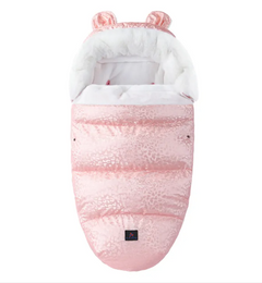 Baby Sleeping Bag with Fur Collar
