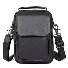 Men's Genuine Leather Shoulder Bag - Minimalist Casual
