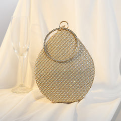Luxury Pearl Rhinestone Clutch Bag for Women