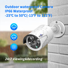 Hiseeu Outdoor POE Wired 3MP IP Surveillance Camera