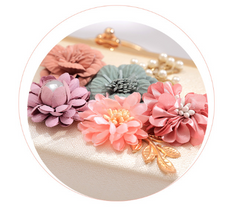 Elegant Floral Chain Shoulder Evening Clutch Bag for Women