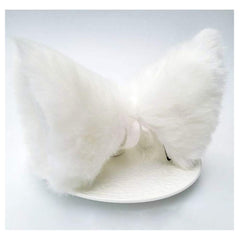 Cat Ears Hair Clips Fox Ears Barrettes Women Furry Fur Cat Headpiece Holiday Hair Pins Sweet Halloween Party Decoration Headband Anime Cosplay Costume Kitty Kitten Hair Accessories White - White