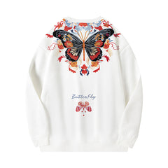 Autumn Chinese Style Zhuangzi Dream Butterfly Sweatshirt
