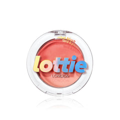 Lottie London Ombré Blush in Haze Lightweight & High Pigmented Powder Blusher for a Healthy Flush of Natural Buildable Color