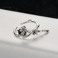 Sterling Silver Rose Ring for Women
