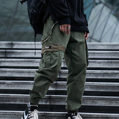 Men's High Street Casual Pants with Multi Pockets