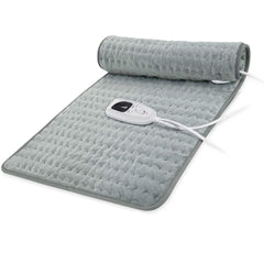 Heating pad Electric Heat Pad for Back Pain and Cramps Relax - Electric Heat Pad with 6 Heat Settings -Auto Shut Off (Silver Gray 33“x17”)