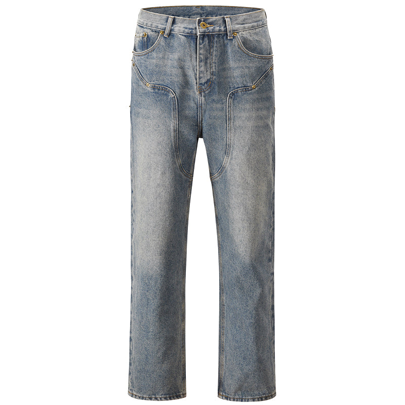 Vintage Casual Western Jeans for Men