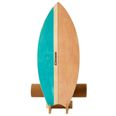 XCMAN Surf Balance Board Trainer with Roller Wooden Exercise Balancing Stability Trainer - Non Slip Surface for Adults |Balance Board SurfingSnowboardingSkateboardingHockeyYoga