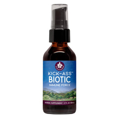 WishGarden Herbs Kick-Ass Biotic Immune Hero - Plant-Based Herbal Biotic Formula with Usnea Lichen Hops Echinacea & Goldenseal Supports Healthy Immune Respiratory & Lymph System Function 2oz