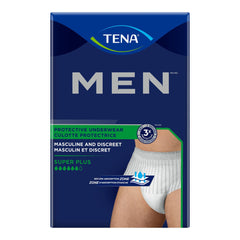 TENA Men Super Plus Protective Underwear Incontinence Disposable Heavy Absorbency Small/Medium 16 Count
