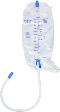 3 Pack -Easy-Tap Leg Bag Large 32 Oz 18” Tubing Anti-Reflux Valve Cloth Straps
