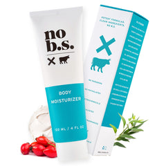 No B.S. (No Bad Stuff) Body Moisturizer - Moisturizing Lotion for Dry Skin Relieves Dryness Lightweight Unscented Non-Greasy Hydrating & Soothing (4 fl oz)