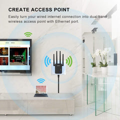 Comfast Dual-Band 1200Mbps Wireless Range Extender