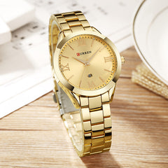 CURREN 9007 Women's Waterproof Quartz Watch with Calendar