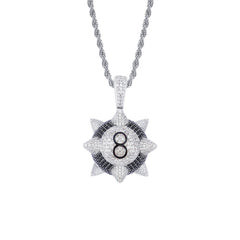 Hip-Hop Style Black Meteor Hammer Pendant Necklace
