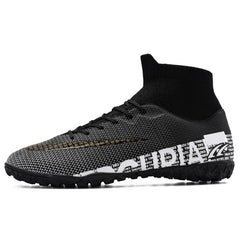 Men's White Football Shoes for Artificial Grass Training