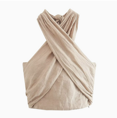 Linen Jacket with Wide-Leg Pants (One Piece)