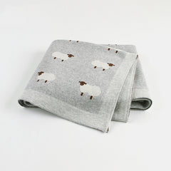 Windproof Baby Sheepskin Blanket Cover