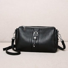 Large Capacity Leather Bucket Handbag