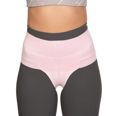 Femme Jock Womens Pelvic Orthotic Support Belt - Uterus & Bladder Support Girdle | Postpartum Recovery & Pain Relief | High Waist Pink (X-Small)