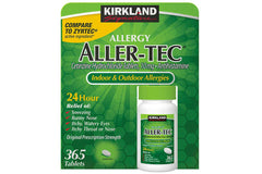 Kirkland Signature Aller-Tec Cetirizine Hydrochloride Tablets 10 mg 365 Count