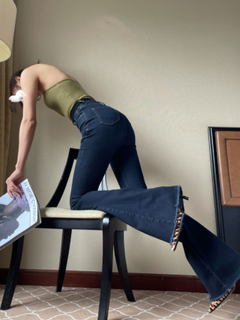 Women's High-Rise Bell-Bottom Flared Denim Jeans
