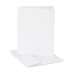 Darice A7 Cards & Envelopes 50 Sets Ensemble - White