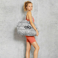 Alo Yoga Canvas Shoulder Bag for Gym and Shopping