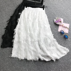 Thin Long Half-Length Skirt for Women